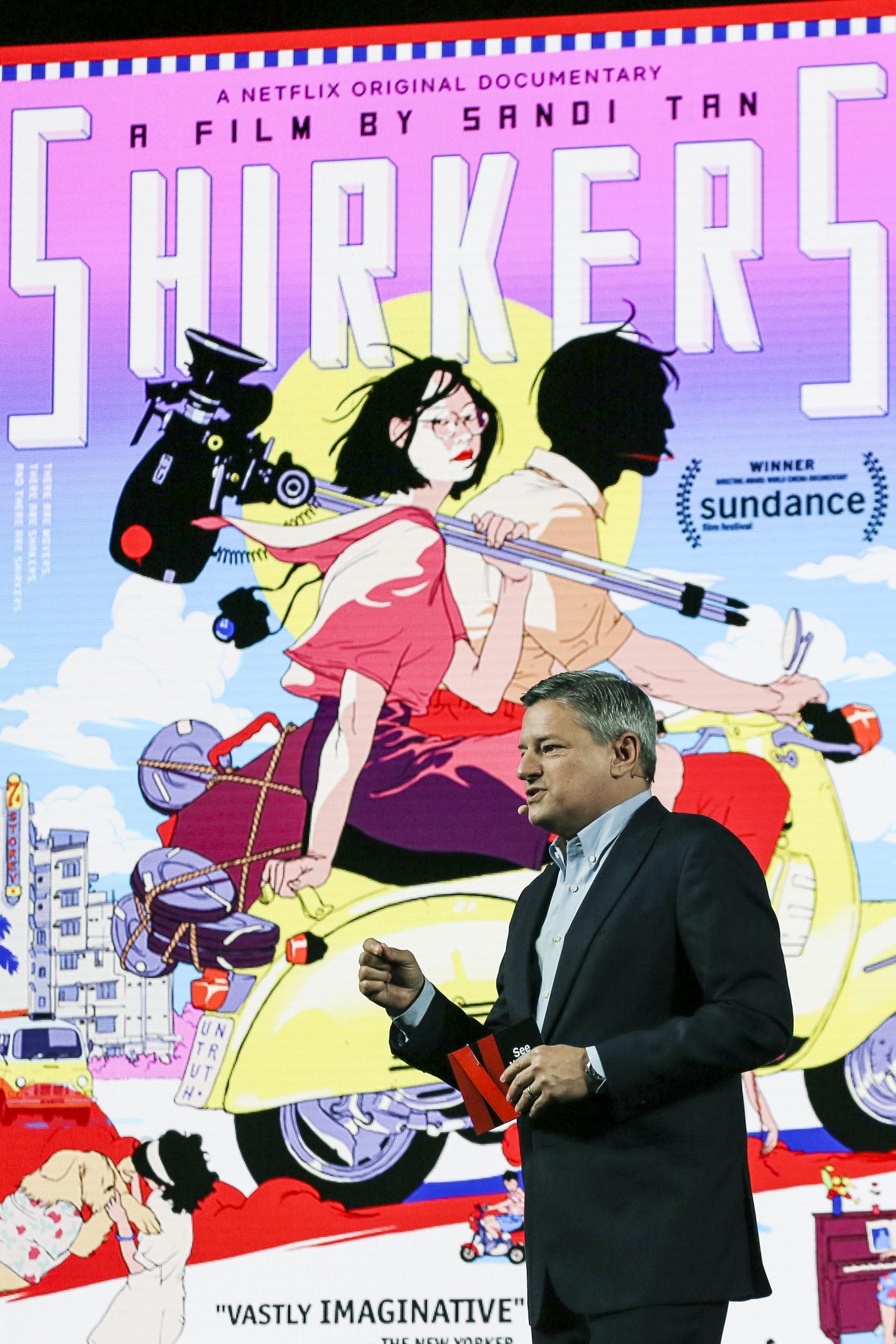 為了加強亞洲節目的深度和廣度，Netflix未來一年將加碼投資製作原創節目，圖為該公司首席內容長泰德薩蘭德。（Netflix提供）