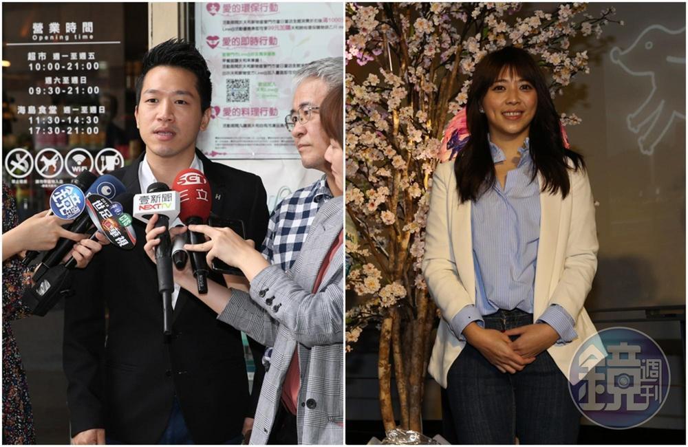 今有消息傳出,台北市觀傳局長陳思宇(右)可望於明天前往選委會登記,民進黨提名人選則可能由何志偉(左)出線。