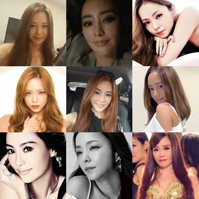 狄鶯、安室奈美惠、關穎九宮格。(圖翻攝自網路,鏡週刊重製)