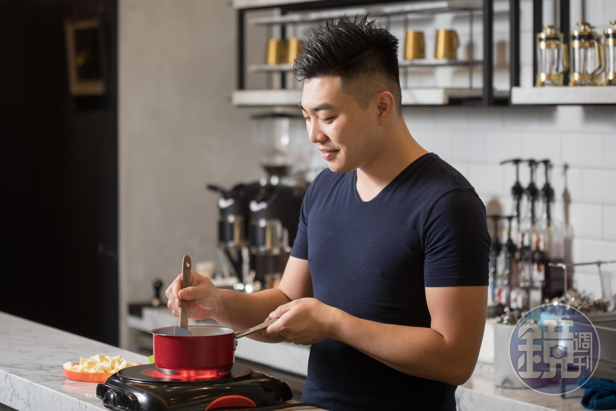 「Siang Hao Patisserie法式甜點」店主羅暐翔創作的甜點，辨識度很高。