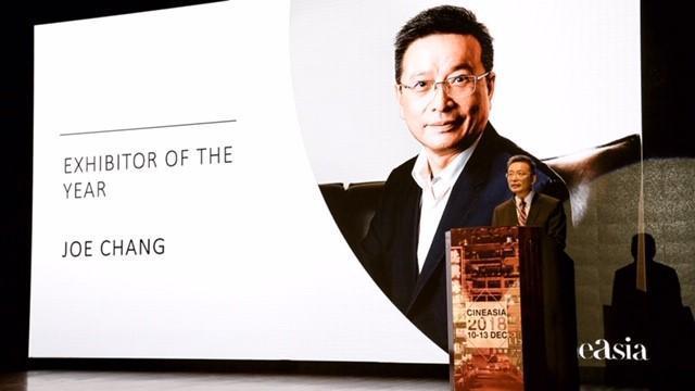 張中周得獎後表示,未來將持續拓展台灣影迷的觀影視野。(國賓影城提供)
