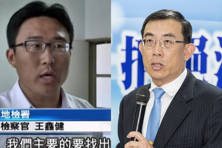 王鑫健（左）跟邢泰釗（右）一樣，精於辦案，不但曾偵破逮捕轟動全球的亞太頭號毒梟陳光華，還曾指揮調查局偵辦前101董座林鴻明涉掏空案、台北市雙子星弊案。（圖翻攝自公視）