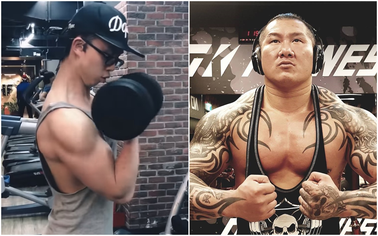 「館長」陳之漢（右）po文鼓勵孫安佐（左），「跟上我的腳步，在我還沒死之前我等你超越我。」（翻攝自YouTube／《飆捍》粉專）