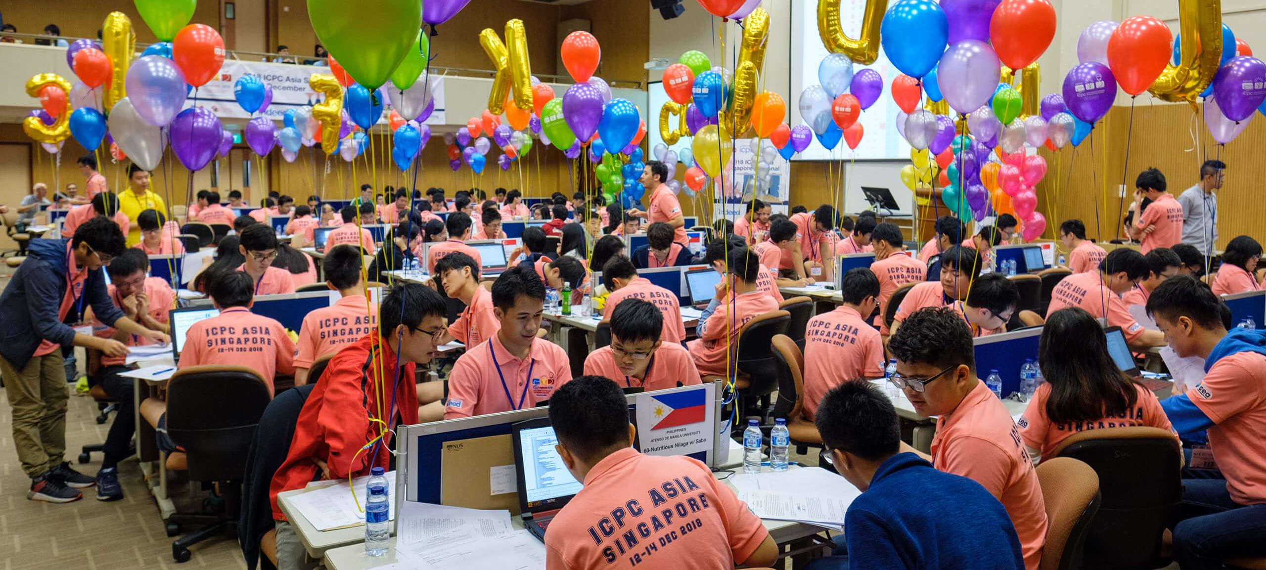 國立新加坡大學舉行的國際資訊科系學生程式比賽。(網路截圖,nus.edu.sg)