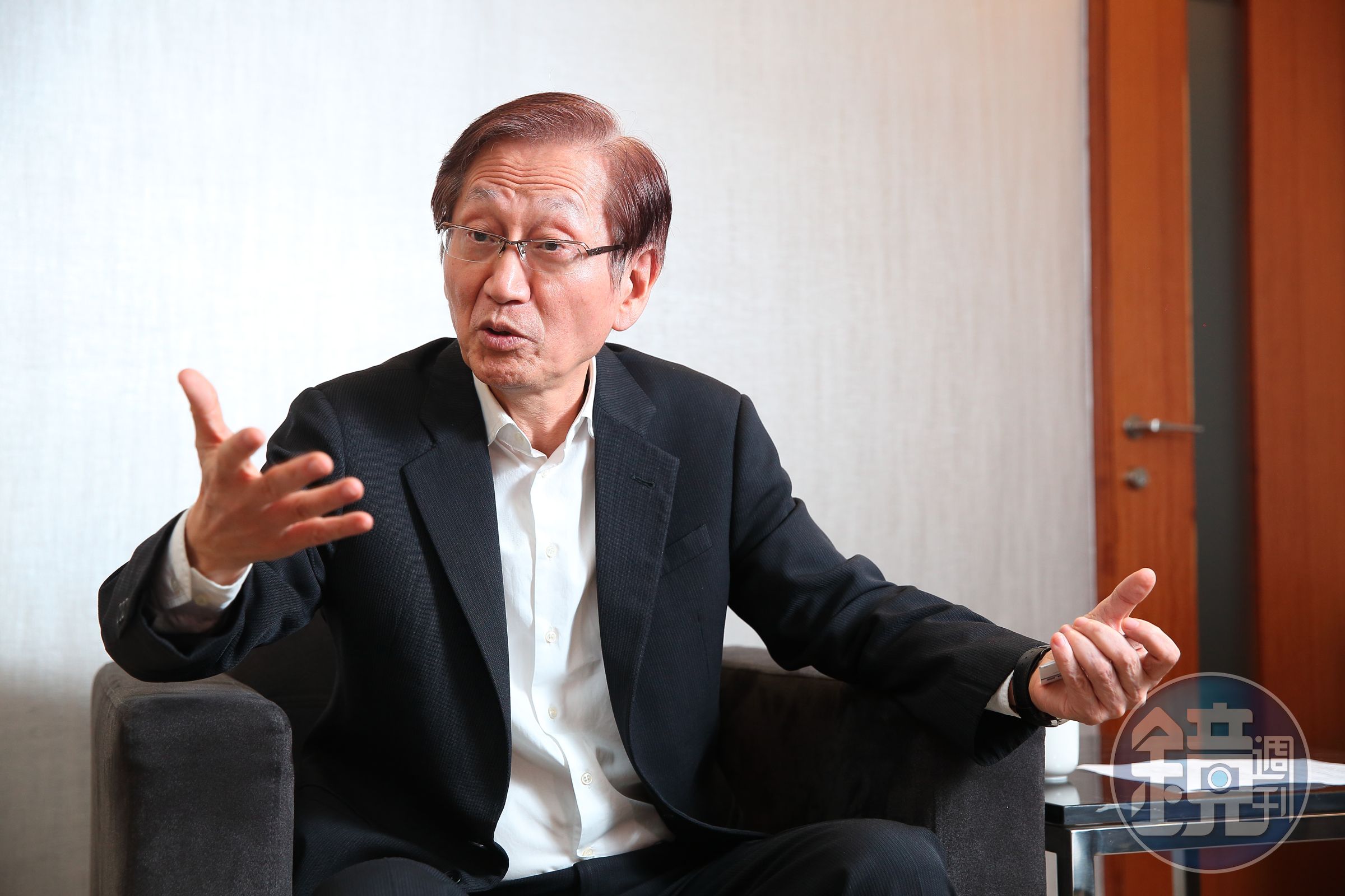 施崇棠上週五在華碩總部接受本刊專訪，矢言找回華碩的魂與本。