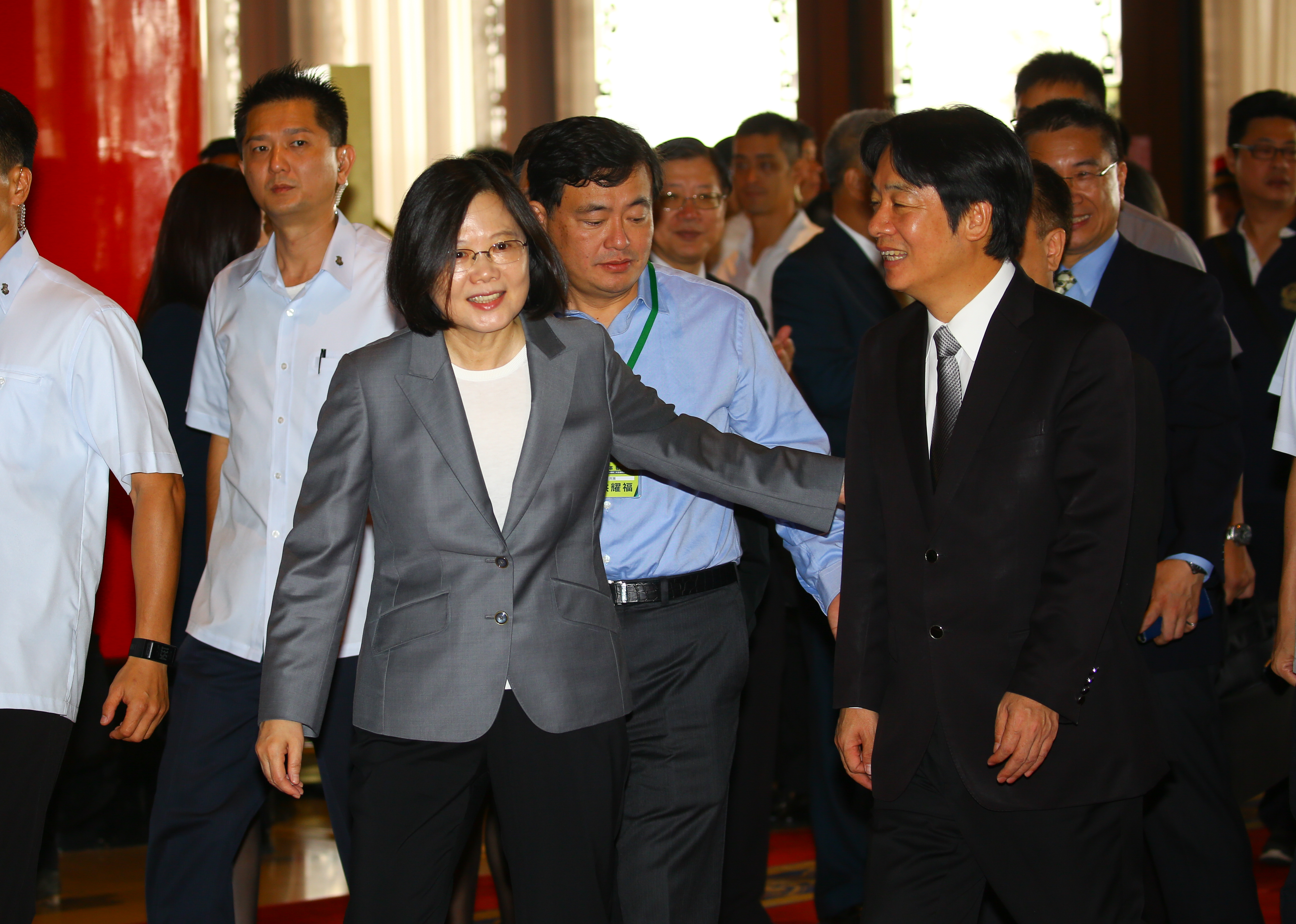 總統蔡英文選後聽取立委對敗選的相關檢討意見,多次要立委幫忙留住賴清德。