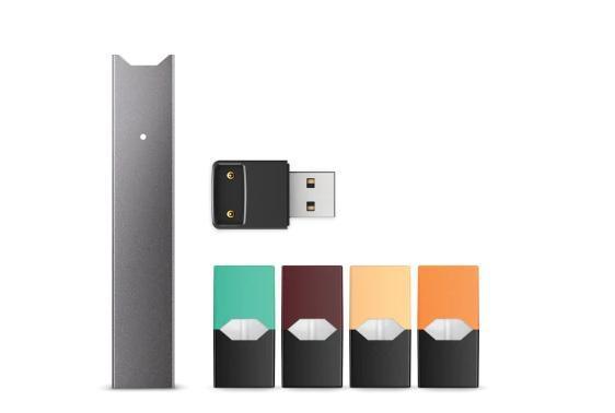 Juul是一款精簡、不用電池、煙霧不大的電子煙,但大部分的人卻不知道裡面有尼古丁。(翻攝Juul網站)