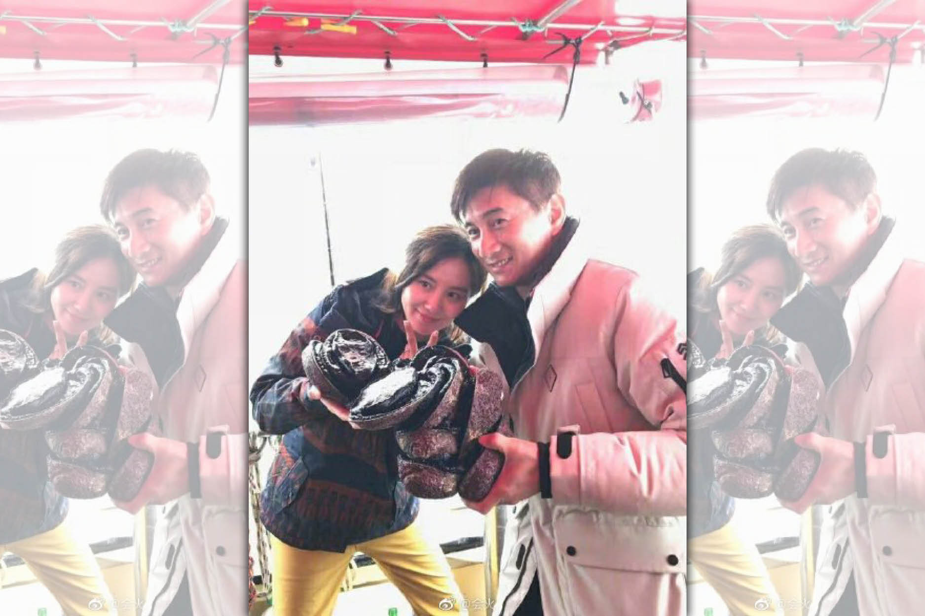 劉詩詩被爆懷有5個月身孕，吳奇隆明年將迎豬寶寶。（翻攝微博）