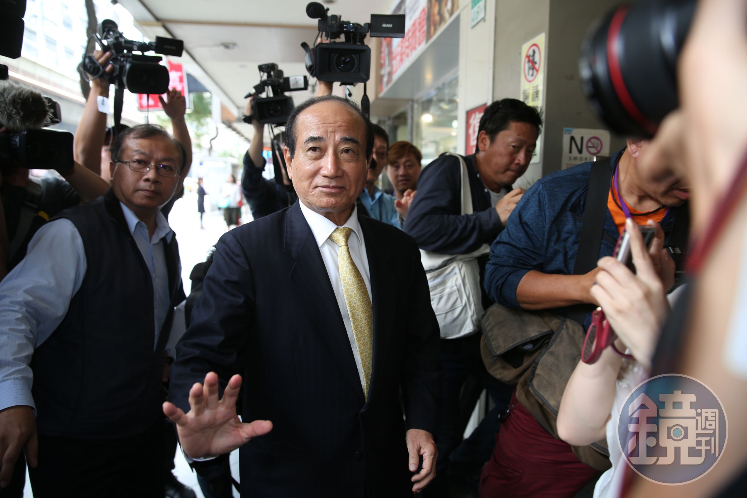 前立法院長、國民黨立委王金平接受專訪時被問到是否參選2020，他說自己隨著因緣走。