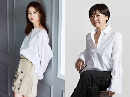 Netflix宣布找來女星鄭由美(左)及導演李京美共同打造第四部韓國原創自製戲劇《保健老師安恩英》。(SOOP經紀公司及李京美提供)