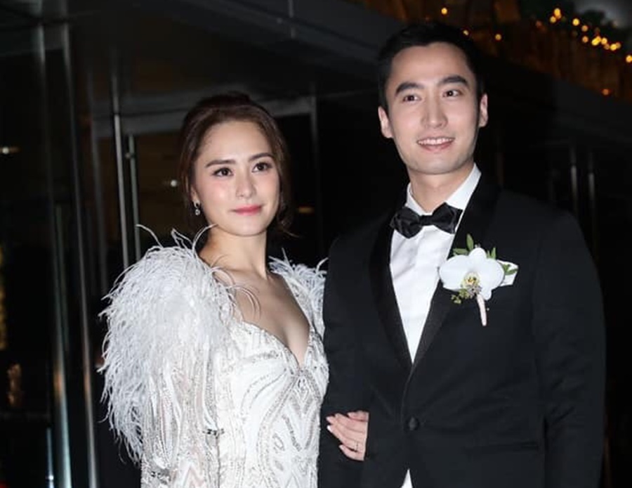 鍾欣潼今日與老公賴弘國在香港舉行婚宴。（鍾欣潼臉書）