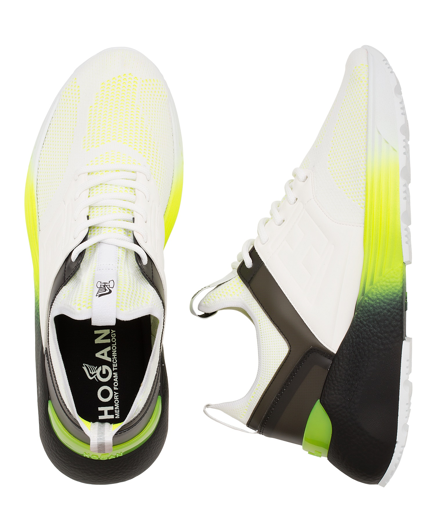 HOGAN ACTIVE ONE螢光男士休閒鞋,NT$24,300。(品牌提供)