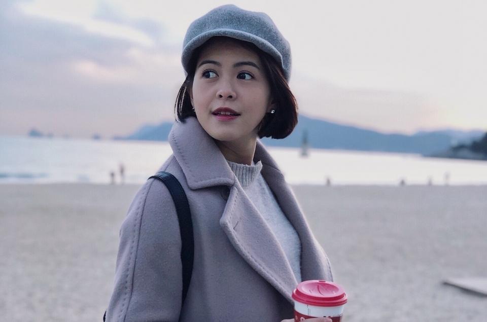 林柏妤戲劇殺青後飛韓國釜山旅行,可惜在韓國零桃花。(民視提供)