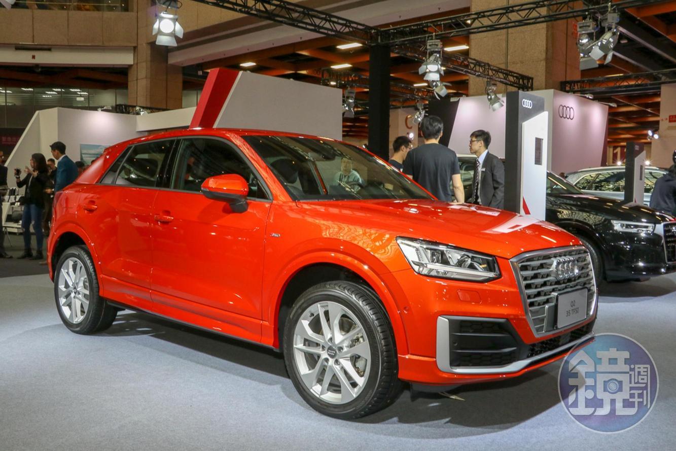 AUDI在車展展出Q2精彩無限版特仕車。
