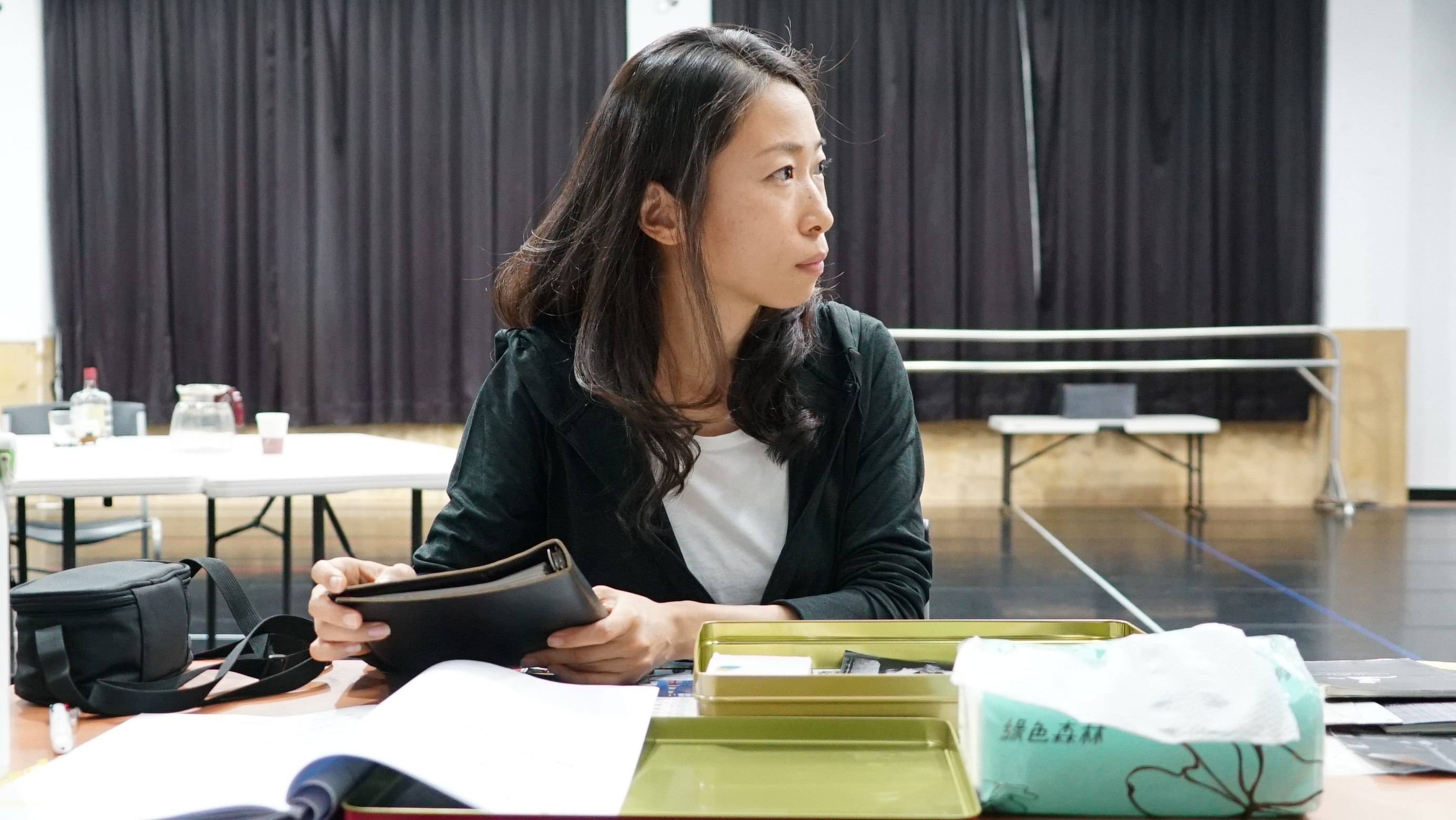 一青妙在劇中演她自己，沉穩的表現讓李崗導演非常讚賞。（影想文化藝術基金會提供）