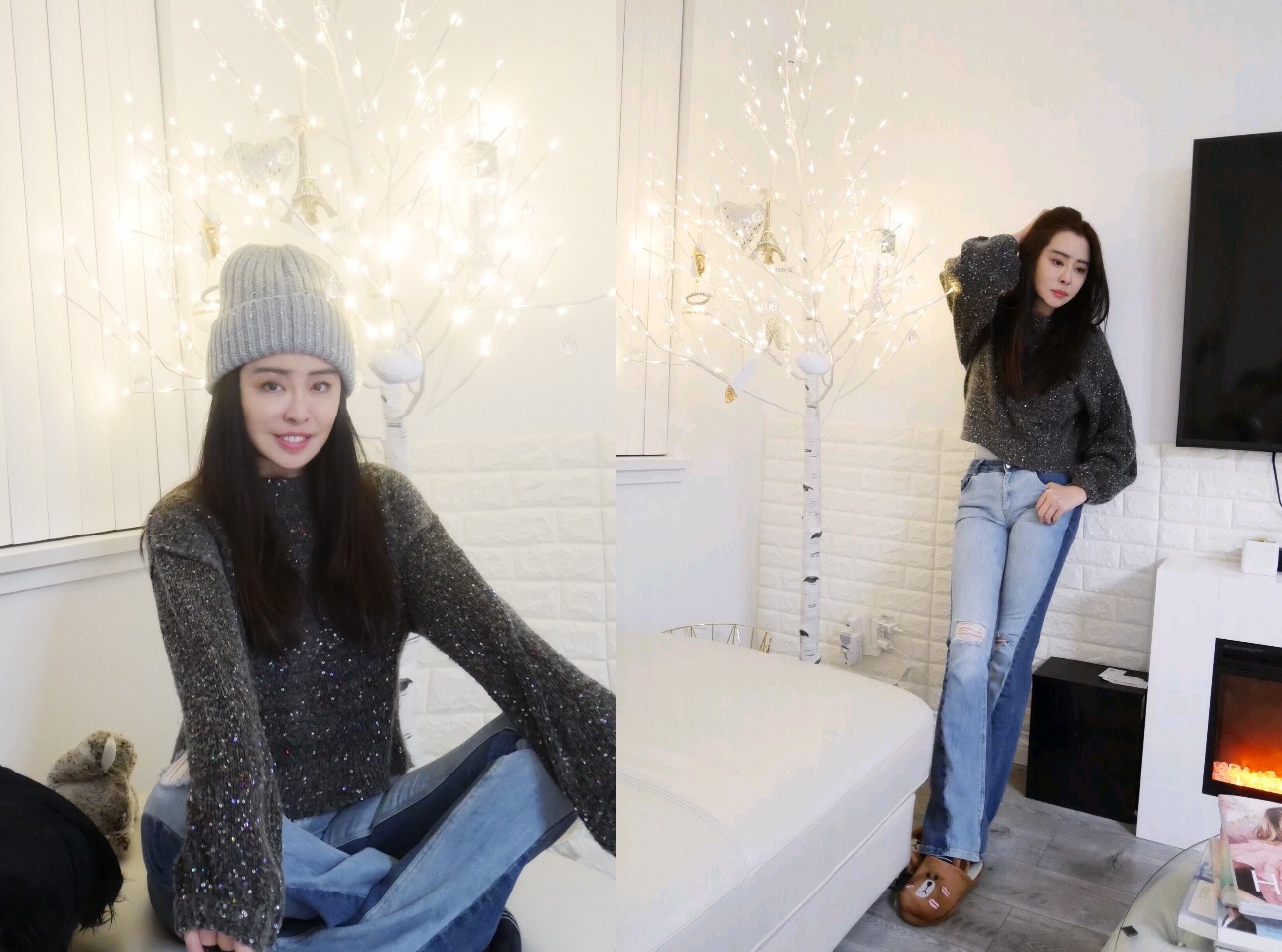 王祖賢新照曝光，戴著毛帽的她露出少女感，而一雙逆天長腿更是驚人，不僅身材恢復，仙氣也十足。（翻攝王祖賢微博粉絲會）