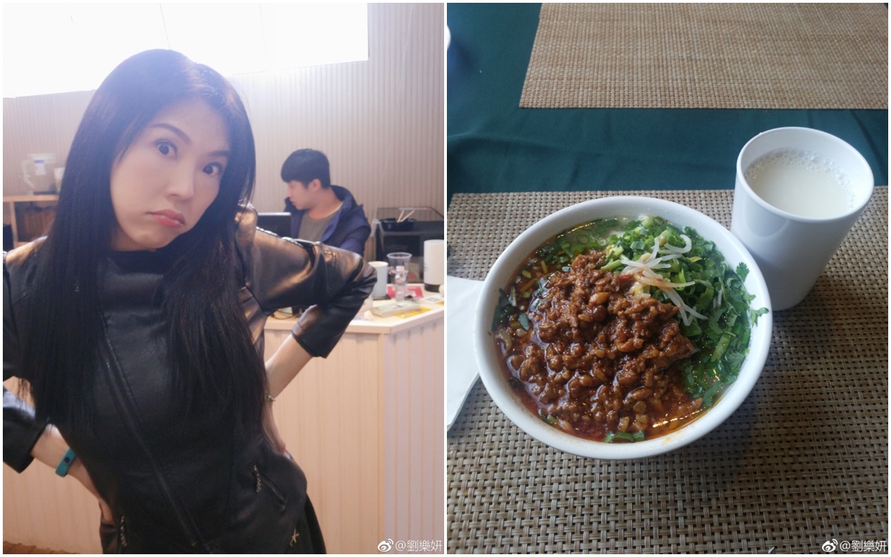 劉樂妍在微博疑惑po文，自己天天都吃豬肉，「我到底現在跟台灣是不是活在2個平行世界啊？」（翻攝自劉樂妍微博）
