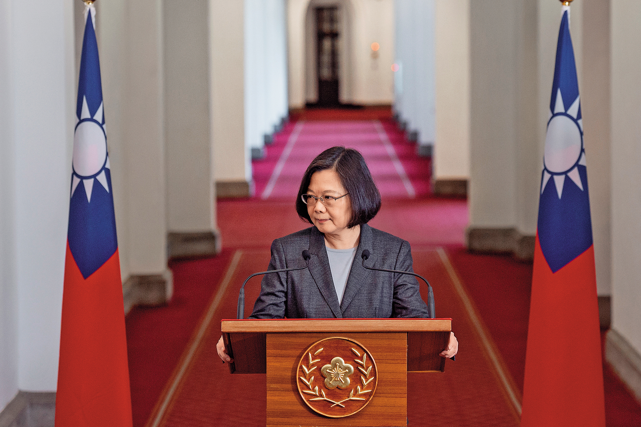 九合一選後，總統蔡英文聲勢大跌，黨內已有要派最強的人參選2020總統大選的呼聲。（總統府提供）