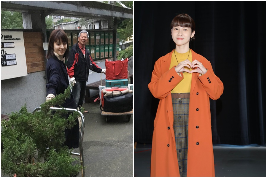 連俞涵看完《農村的遠見》紀錄片後，也隨時提醒自己「減法」過生活，珍惜已經擁有的東西，尋求再利用。（左圖翻攝連俞涵臉書，右圖公視提供）