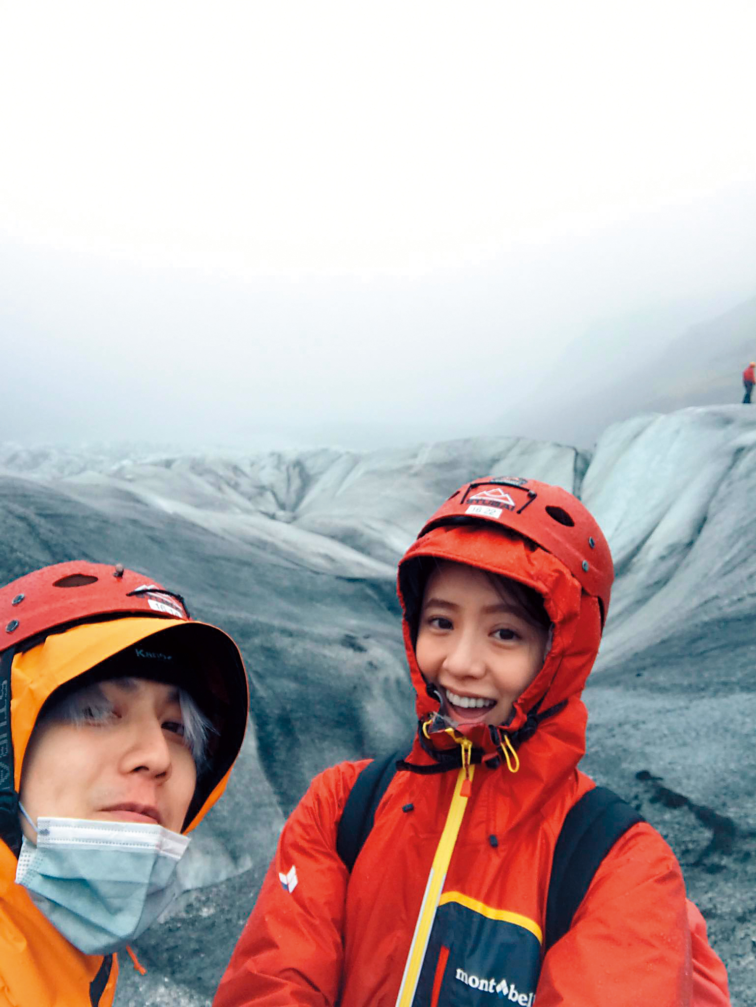 林宥嘉和丁文琪至冰島度蜜月,順便看美麗的極光。(翻攝丁文琪臉書)