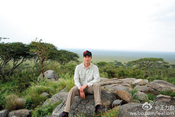 王力宏選擇到非洲度蜜月順便看動物大遷徒。(翻攝王力宏微博)