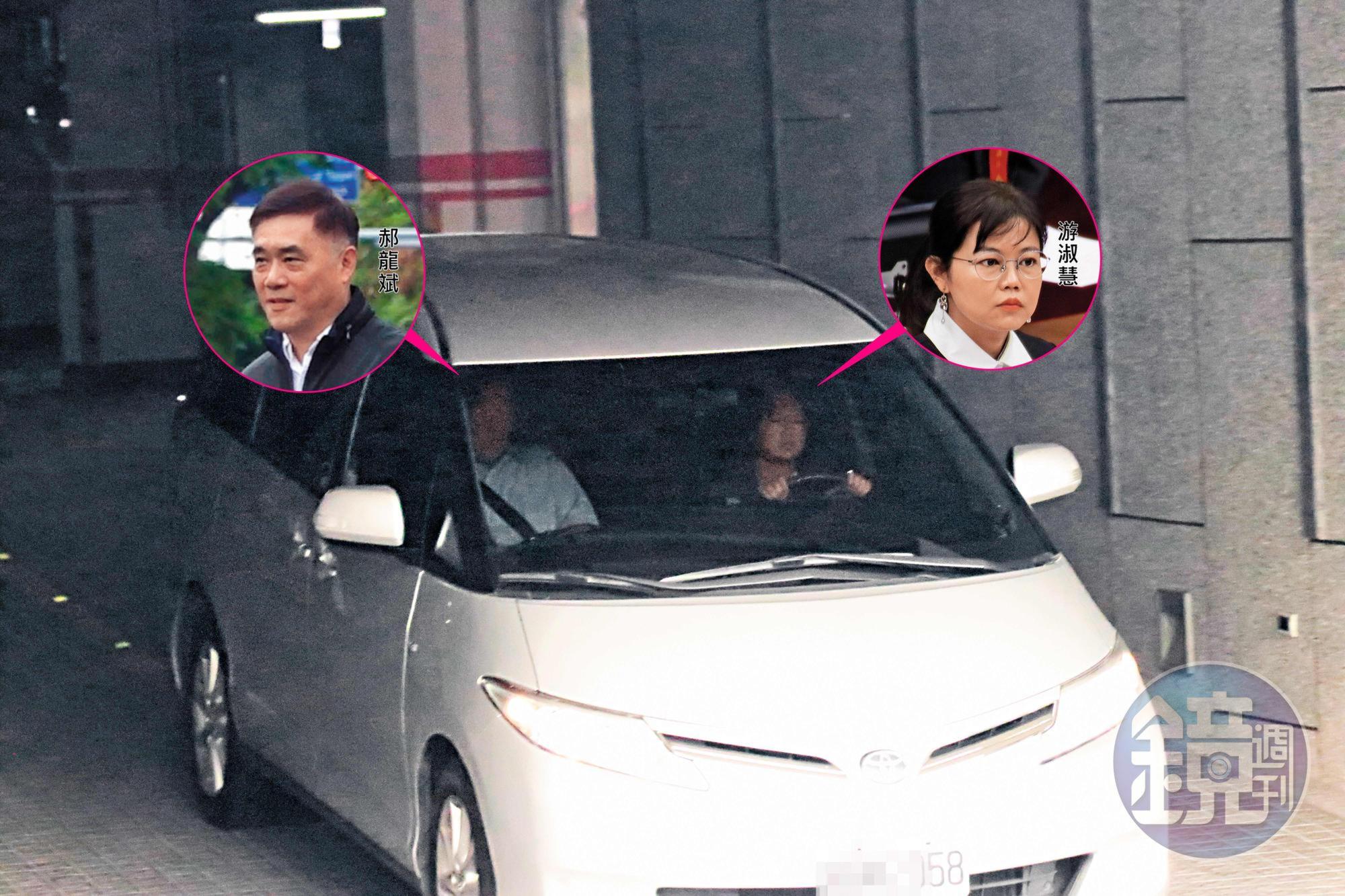 郝龍斌與游淑慧5月1日結束台大的聲援活動後，2人一起離開現場。