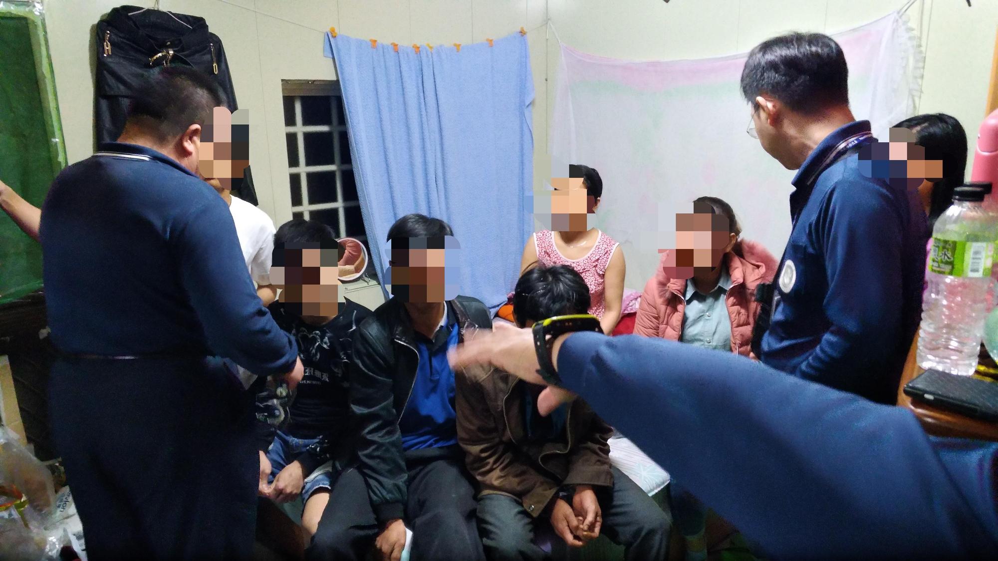 移民署在嘉義縣、彰化縣及新竹縣分別逮獲3名脫逃越南旅客。（移民署提供）