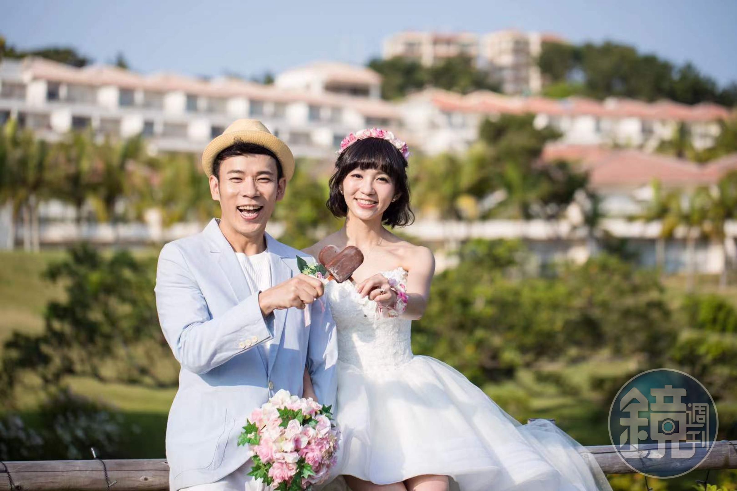 香蕉哥哥與草莓姐姐2人都想在婚禮上為對方製造驚喜。（香蕉哥哥提供）