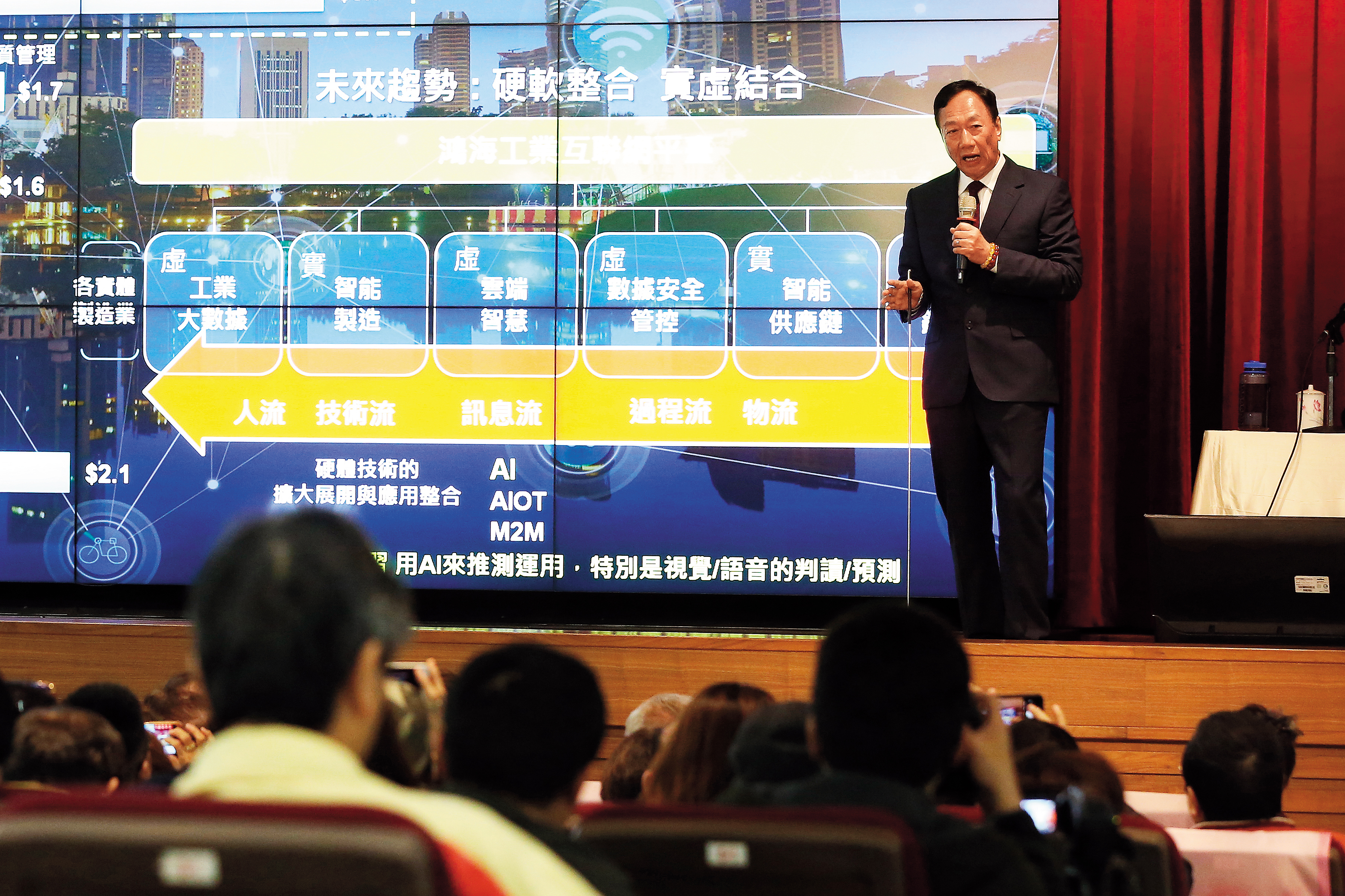 鴻海股價低迷，投資人可耐心領股利，等待董事長郭台銘帶領鴻海轉型成功。