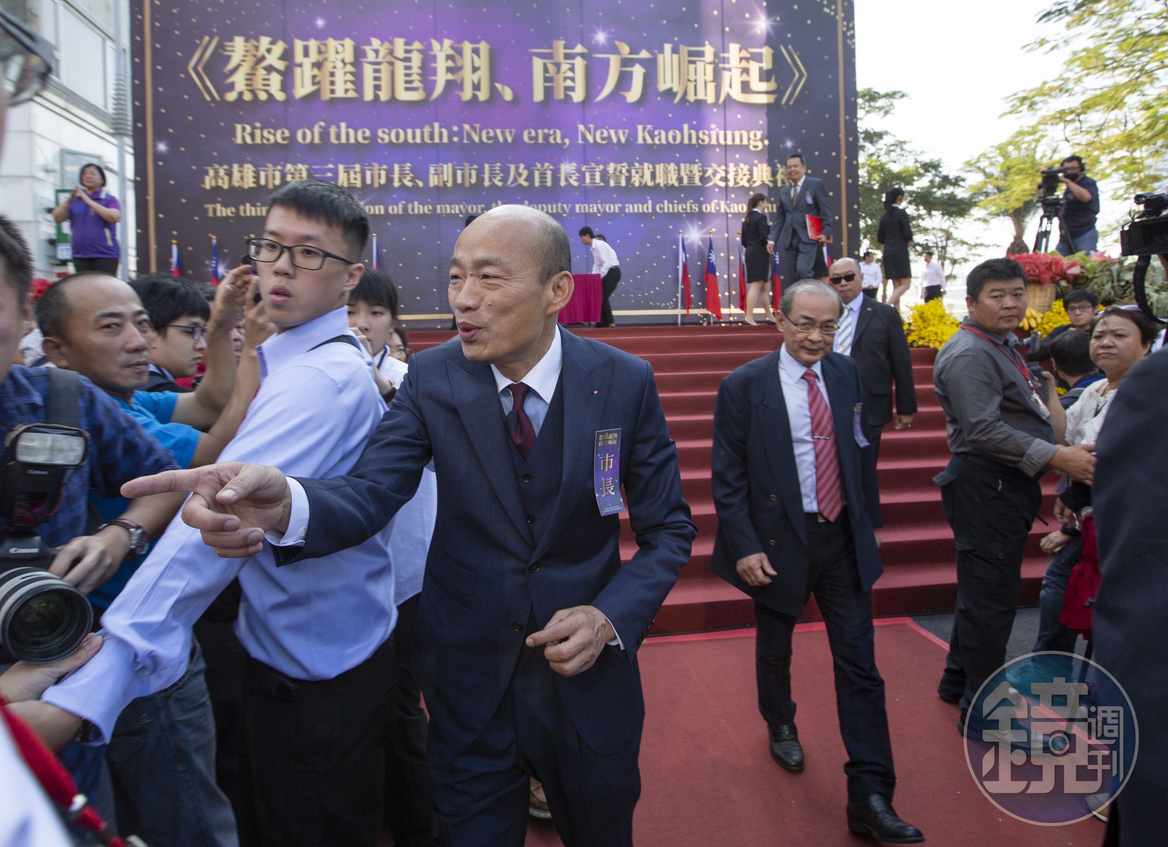 高雄市長韓國瑜就職前一天收到板橋古姓男子酒後恐嚇電話。