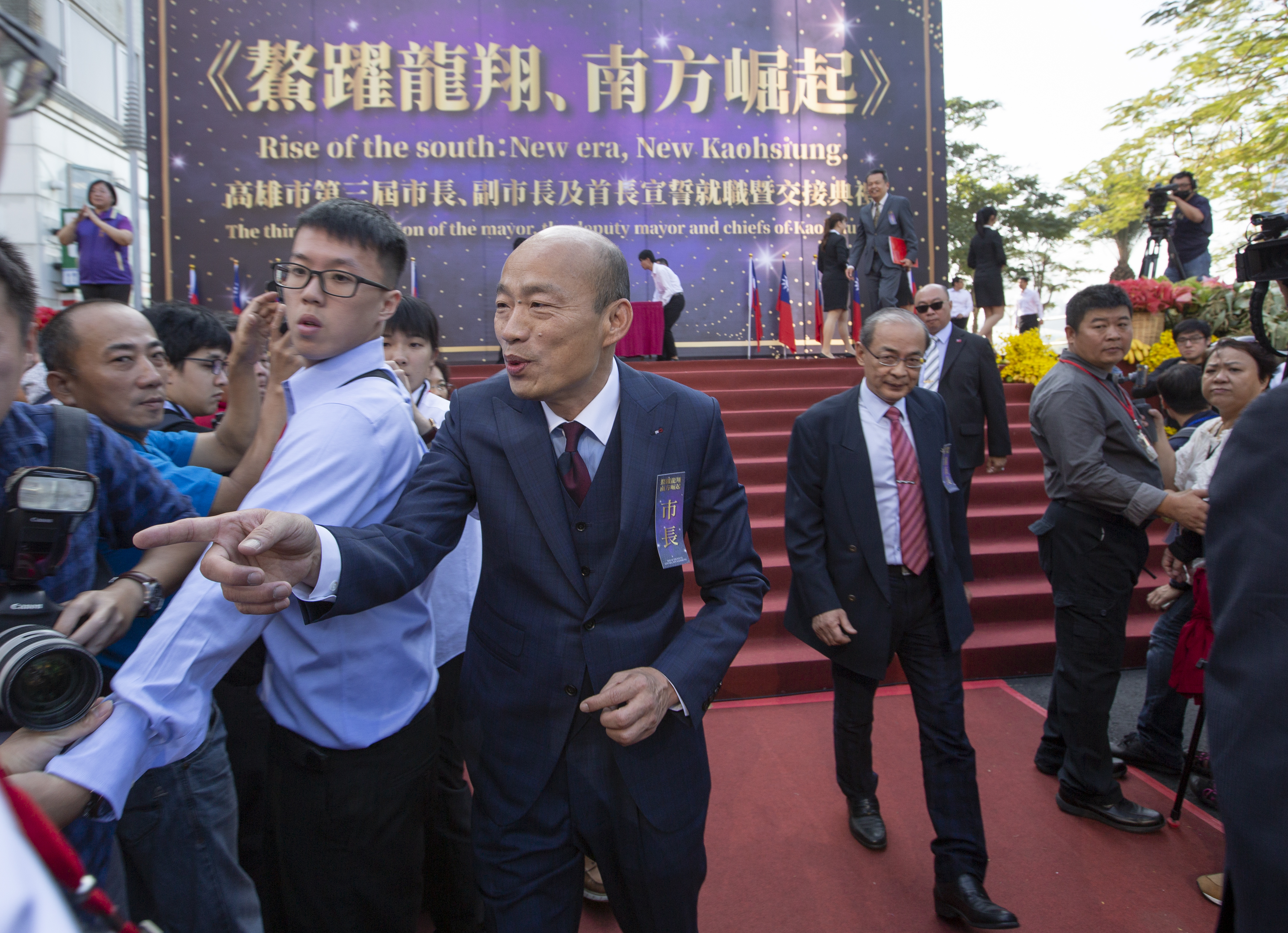 高雄市長韓國瑜就職前一天收到板橋古姓男子酒後恐嚇電話。