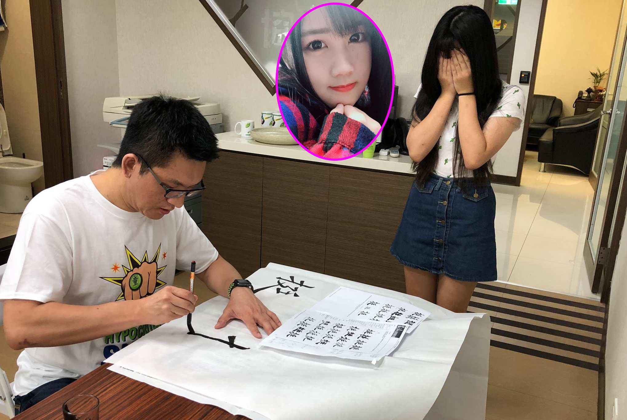 「蕾濕編」公開自己的身分，說是童仲彥女友的妹妹。（翻攝自真•究極蕾濕編臉書專頁）