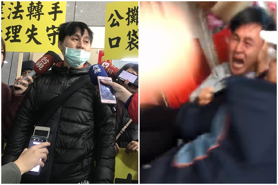 蔡男抗議許男違法轉租還坐地起價，竟遭許男毆打。（右圖讀者提供）