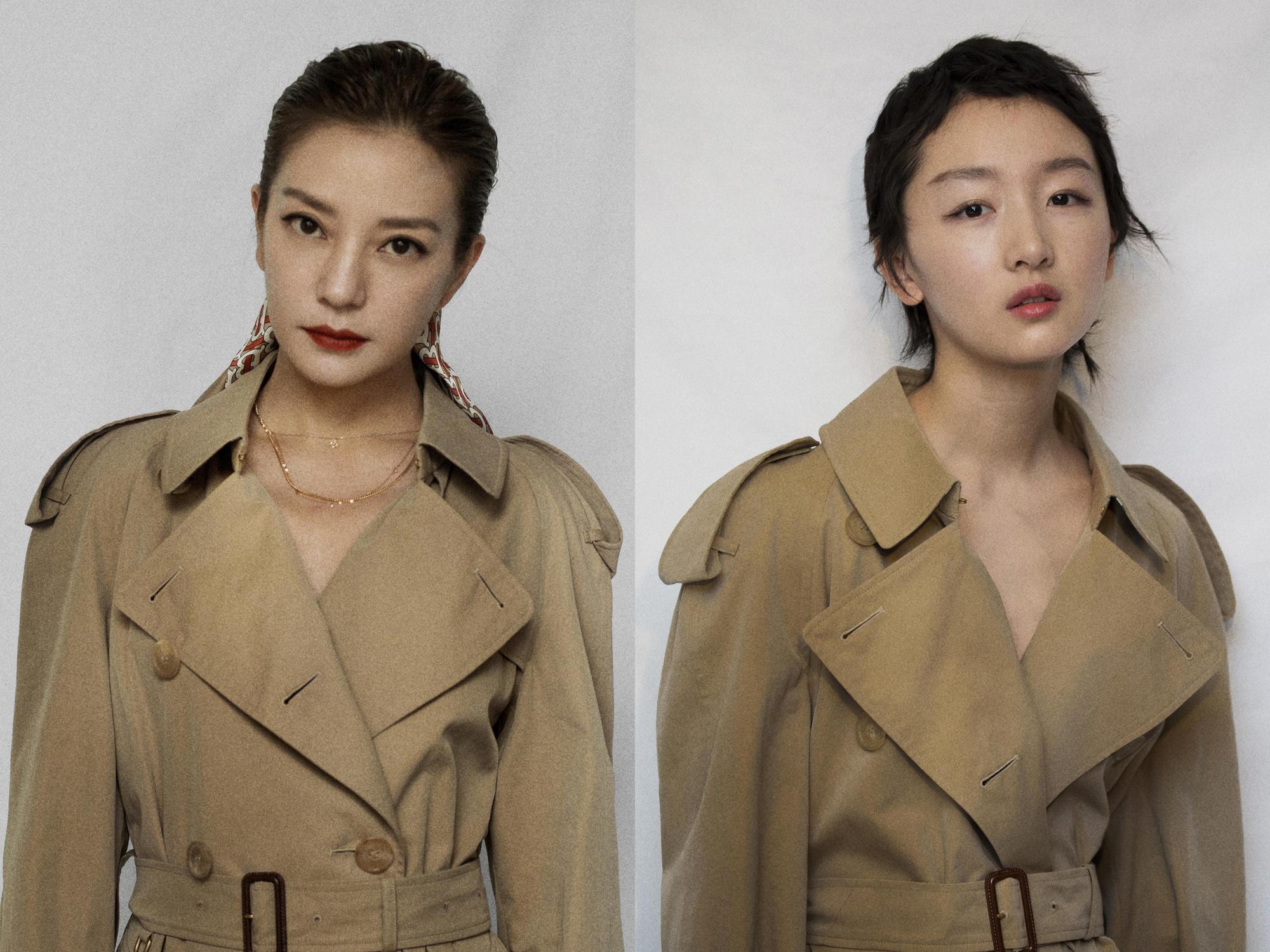 BURBERRY甫發布品牌2019年全新代言人為趙薇與周冬雨。(BURBERRY提供)