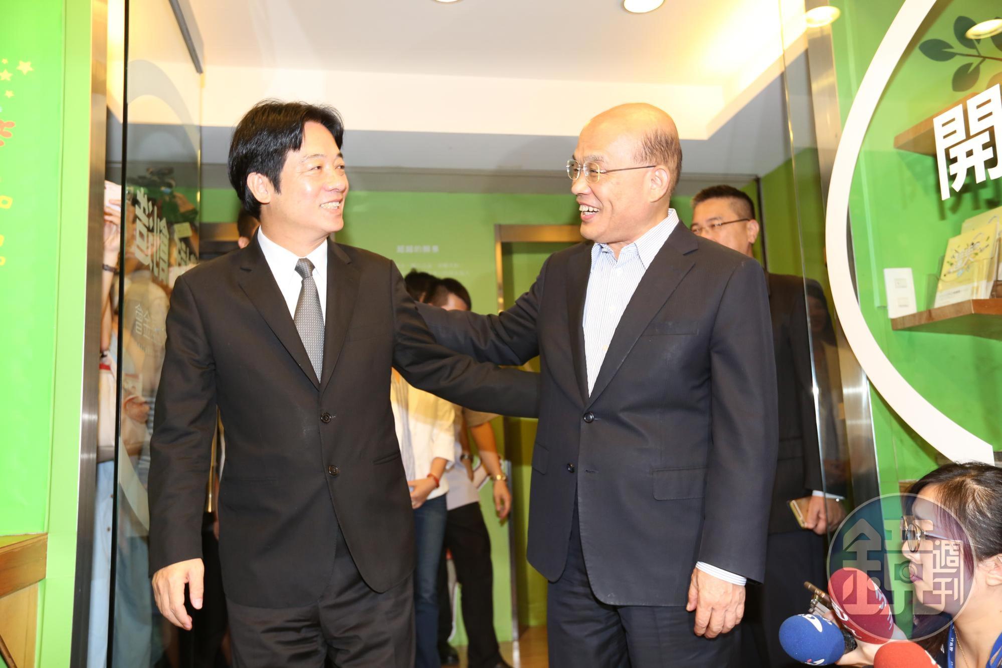 外傳前閣揆蘇貞昌將回鍋接手組閣,黨政人士表示,現階段仍以全力留賴為唯一選項。