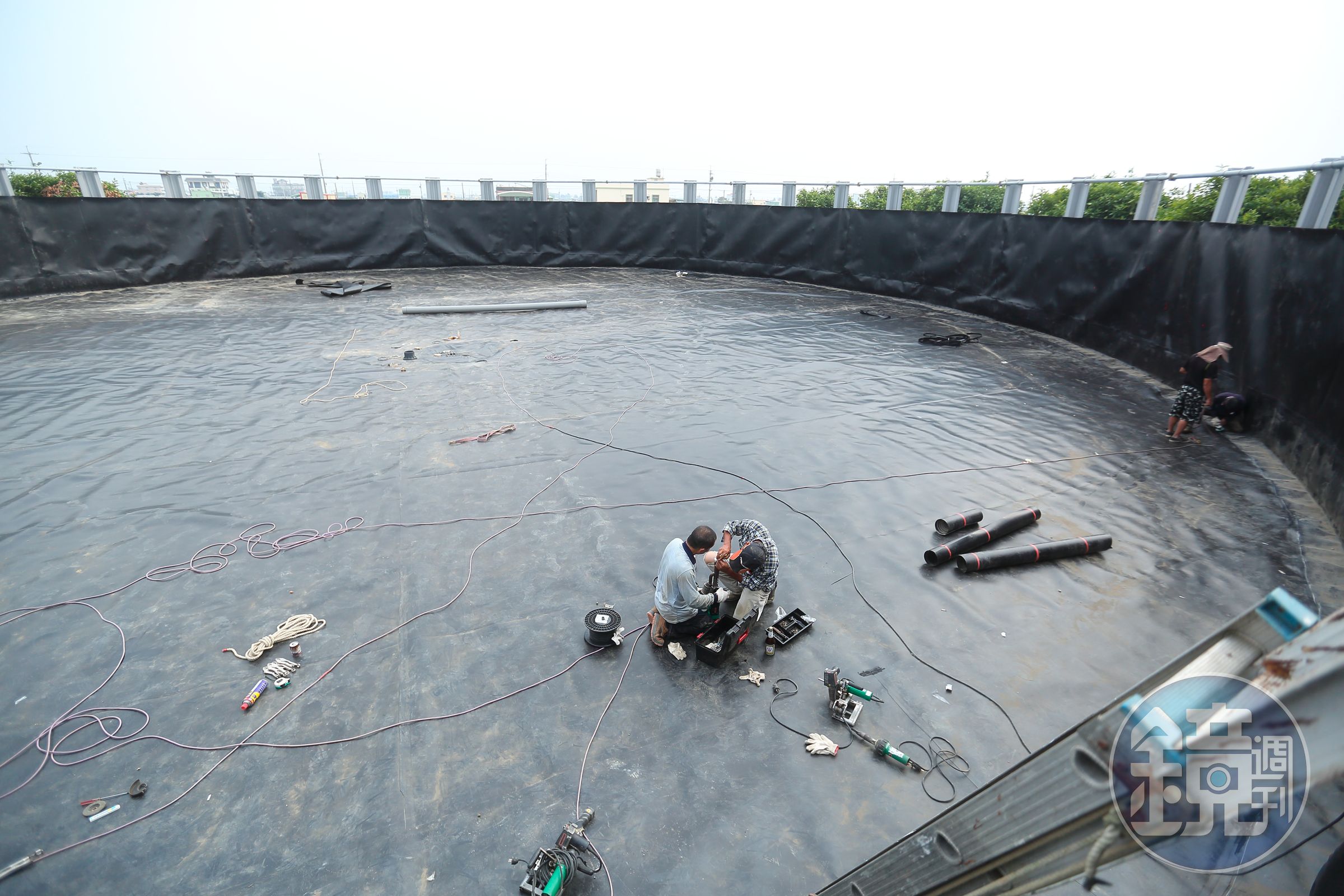 第三座養殖場預定明年三月就可開始養東星斑，光是生態循環池就240坪大。