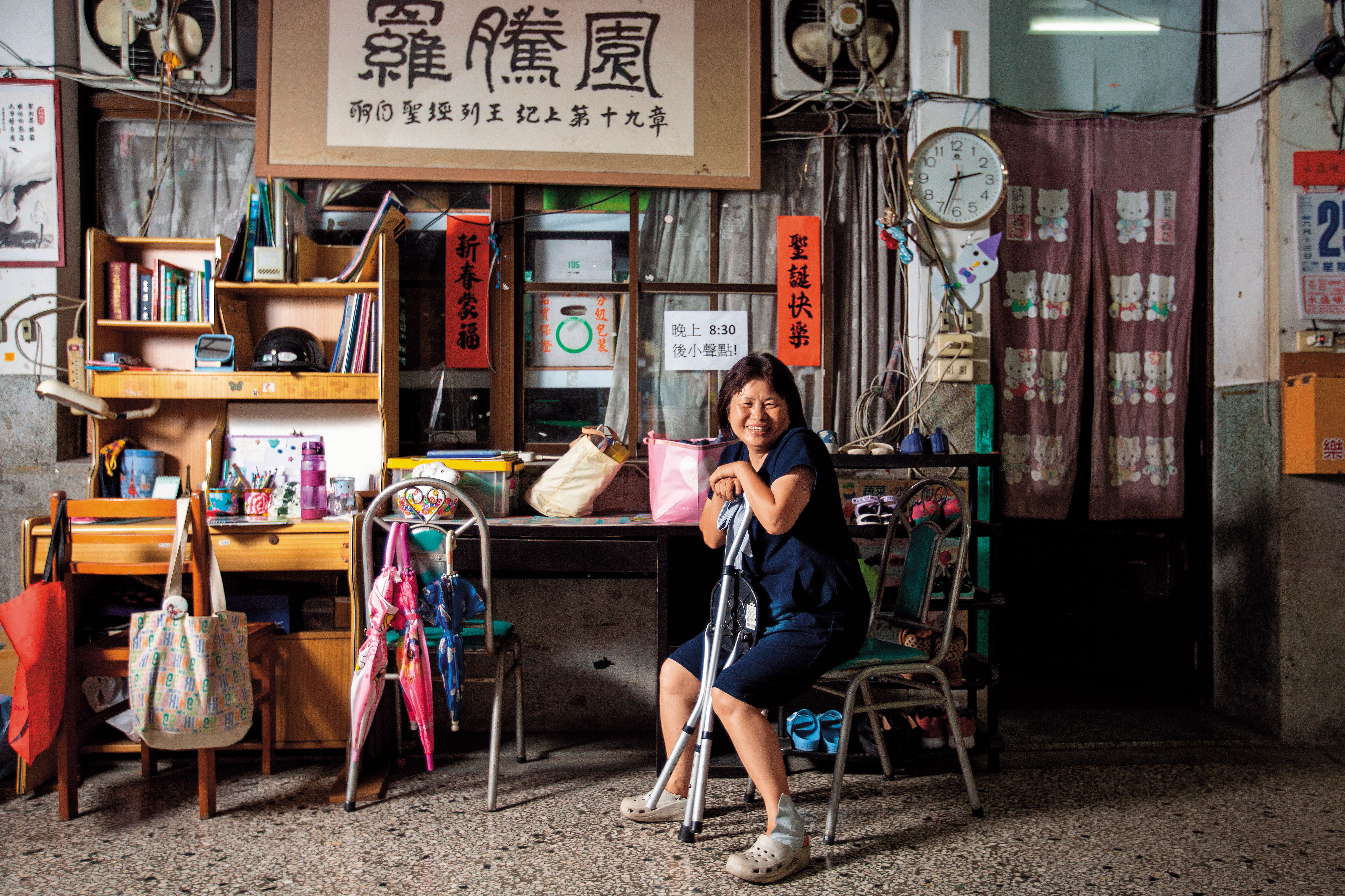 為了羅騰園，蔣月惠說來年立委選舉也將登記參選，賺一票30元的輔助款，「這一票30元可以幫助羅騰園，我幫你做功德，幫你迴向！」（林俊耀攝）