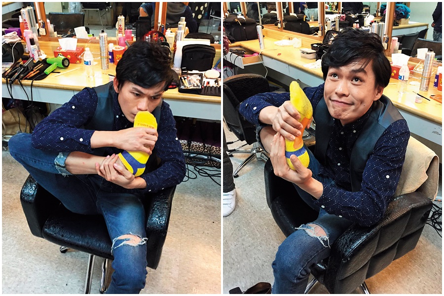 黃鐙輝代言除臭襪分享自己因腳臭被霸凌的經驗，意外獲得男性共鳴，創造銷售佳績。（Footer提供）