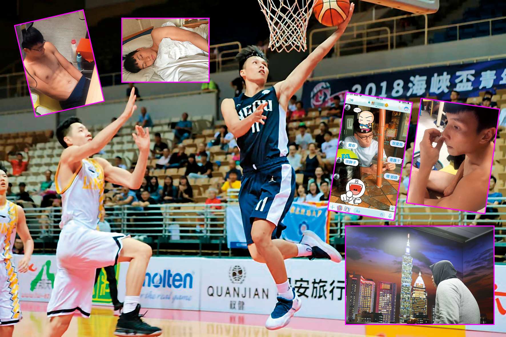 洪楷傑是雄鷹球隊的創隊元老，更由政大校長周行一親封為最有價值球員。（翻攝自洪楷傑IG）