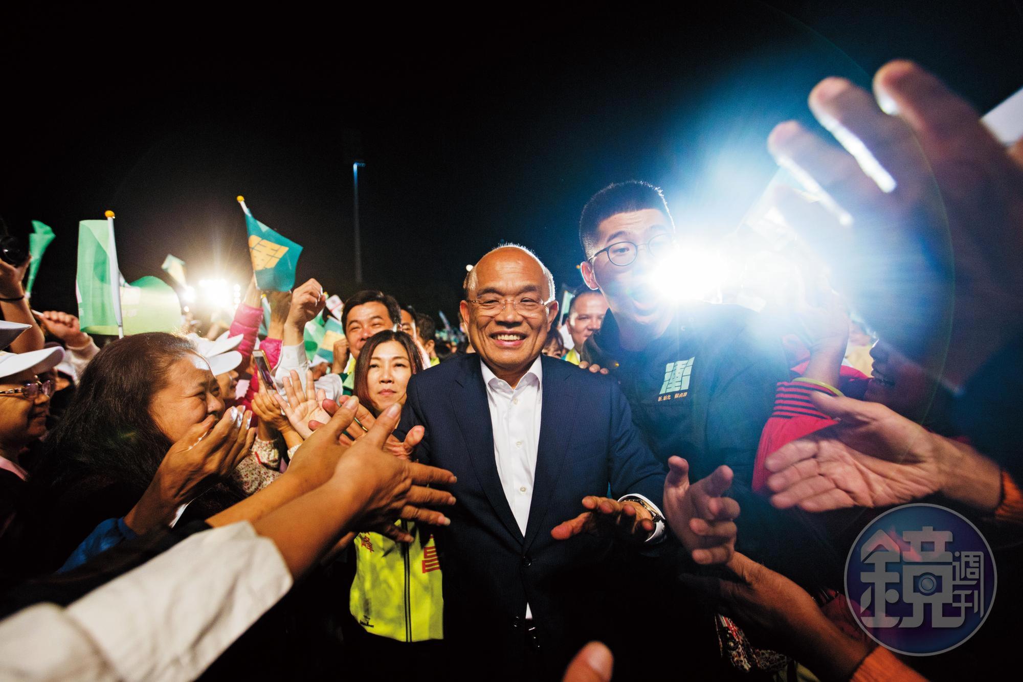 前行政院長蘇貞昌傳出是接任閣揆的熱門人選。