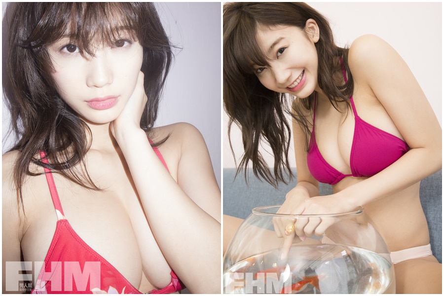 小倉優香（おぐらゆうか）擁有G罩杯好身材，已經四度來台。（FHM提供）