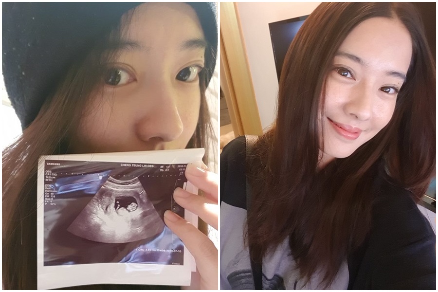周采詩2019年元旦在臉書上報喜，宣布已懷孕3個多月。（翻攝周采詩臉書）