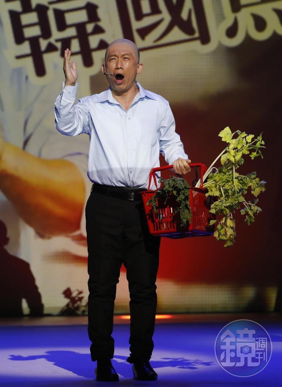郭子乾模仿去年最夯政治人物韓國瑜,十分好笑。