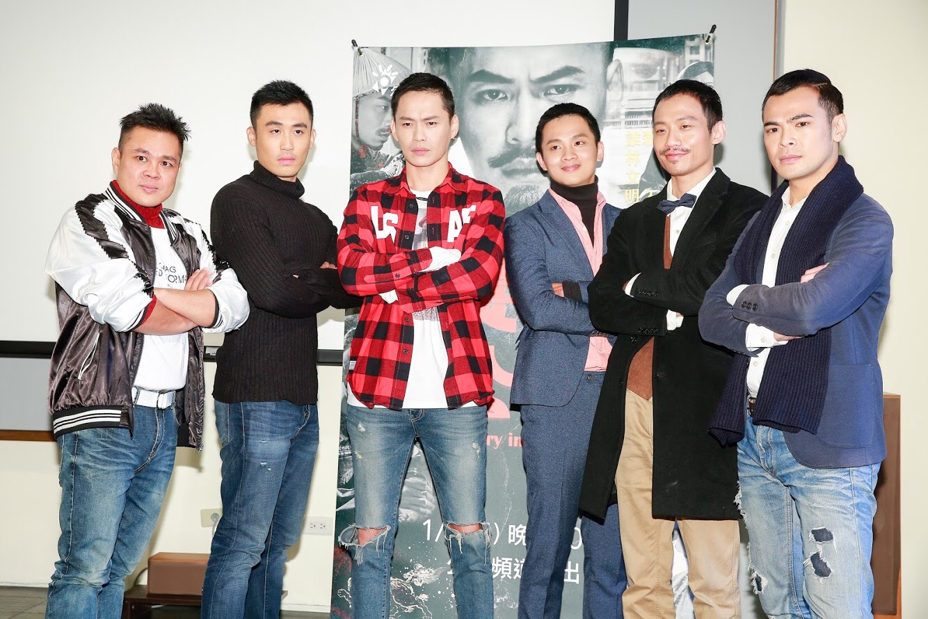 《疑霧公堂》主要演員范宏恩（左起）張洋、黃鐙輝、李晏駒、張哲豪、蘇達。