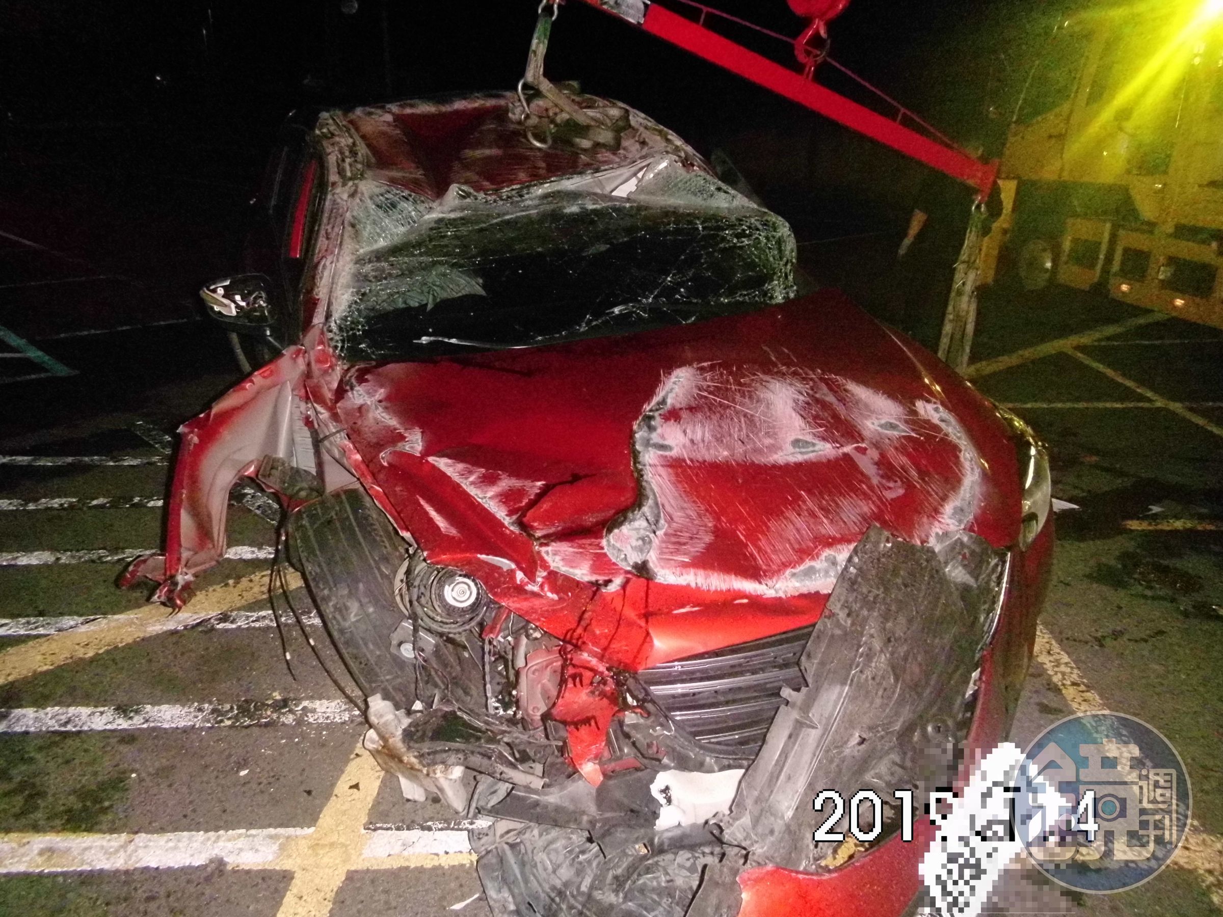 警方發現休旅車駕駛酒測超標，依公共危險罪嫌送辦。（翻攝畫面）