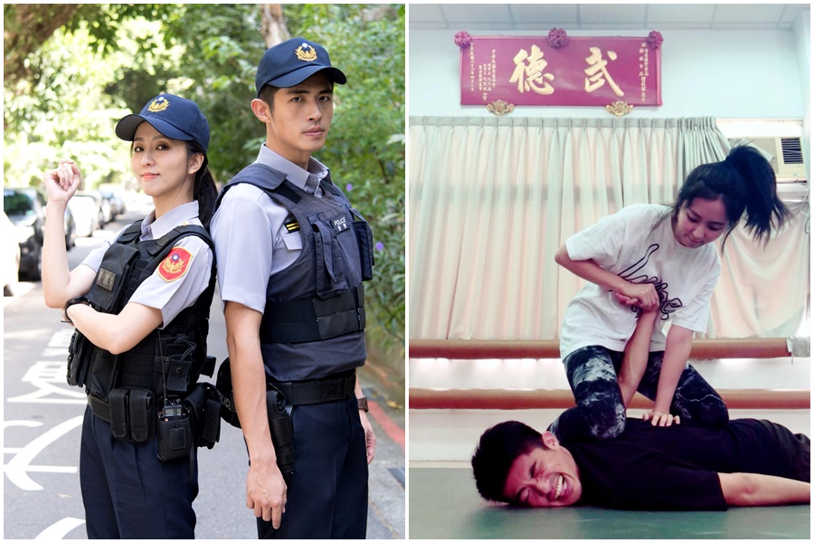梁正群和周曉涵情同兄妹，出演新劇飾演警界學長學妹。