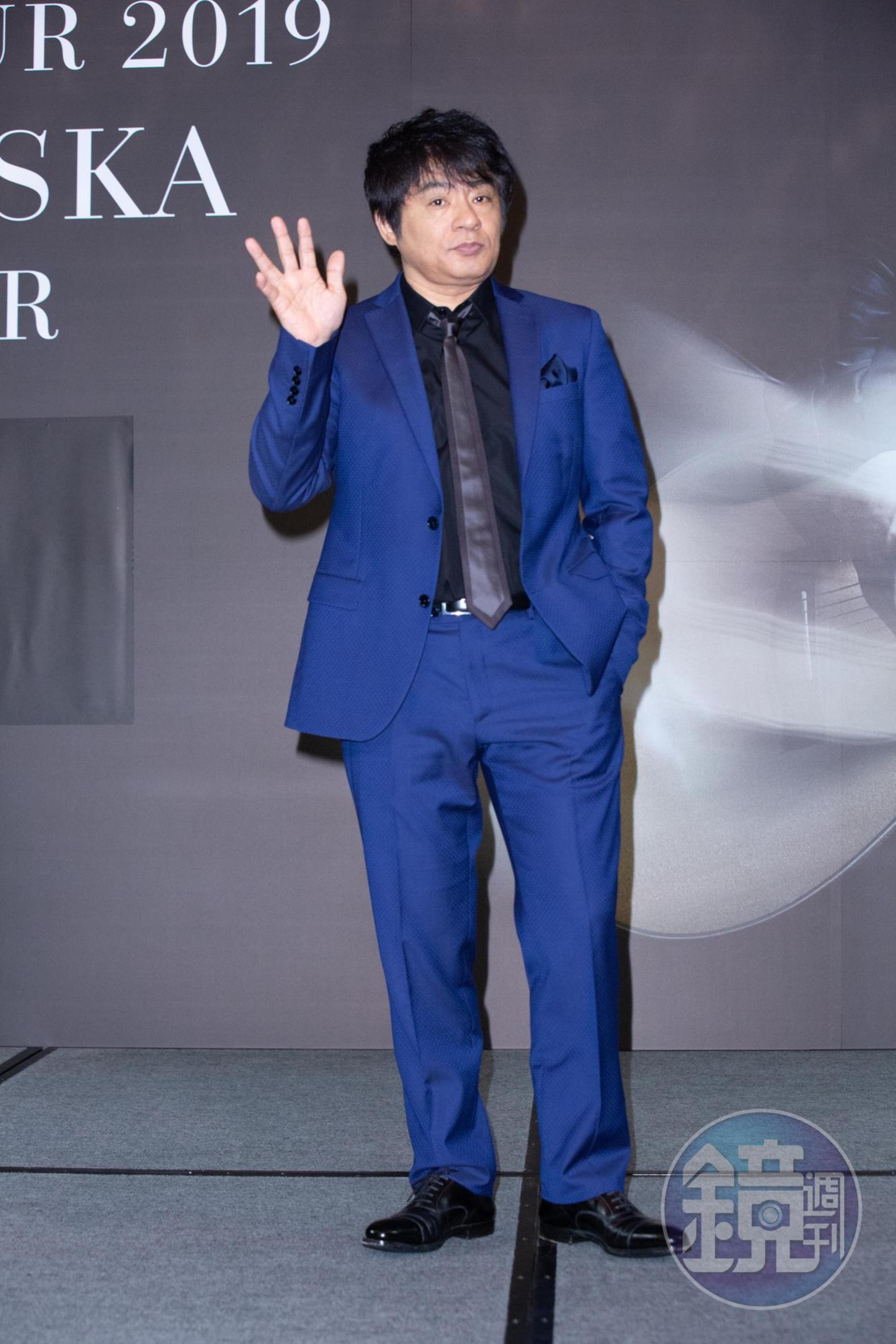 以恰克與飛鳥風靡台灣多年,ASKA飛鳥涼將於6月9日於台大體育館開唱。