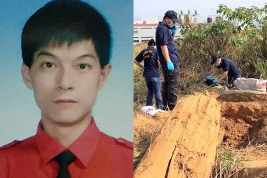 王男案發前曾遭鄒嫌毆打，並勒索30萬遮羞費，鄒嫌因副業是土公仔，因此犯案後直覺往公墓挖坑埋屍。（警方提供）