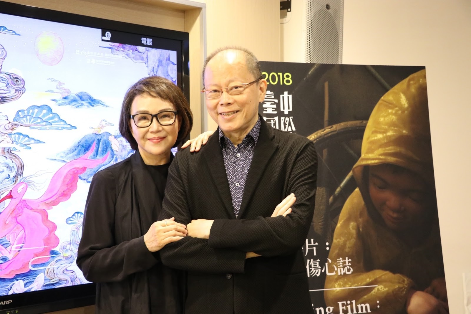 張毅與楊惠姍無論從事琉璃事業或拍攝動畫電影都同心合力攜手完成。（台中動畫影展提供）