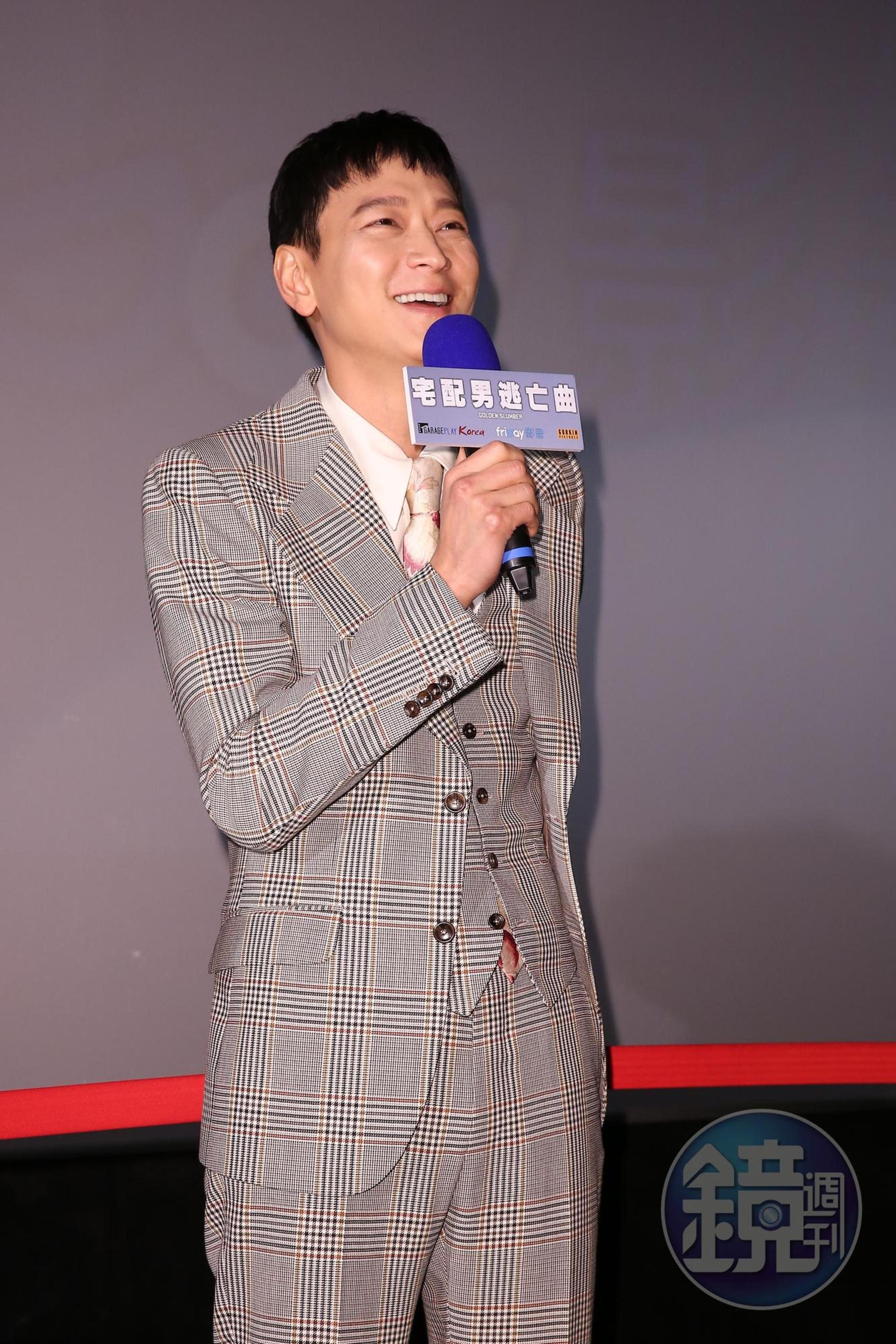 姜棟元難得訪台,面對影迷提問有問必答。